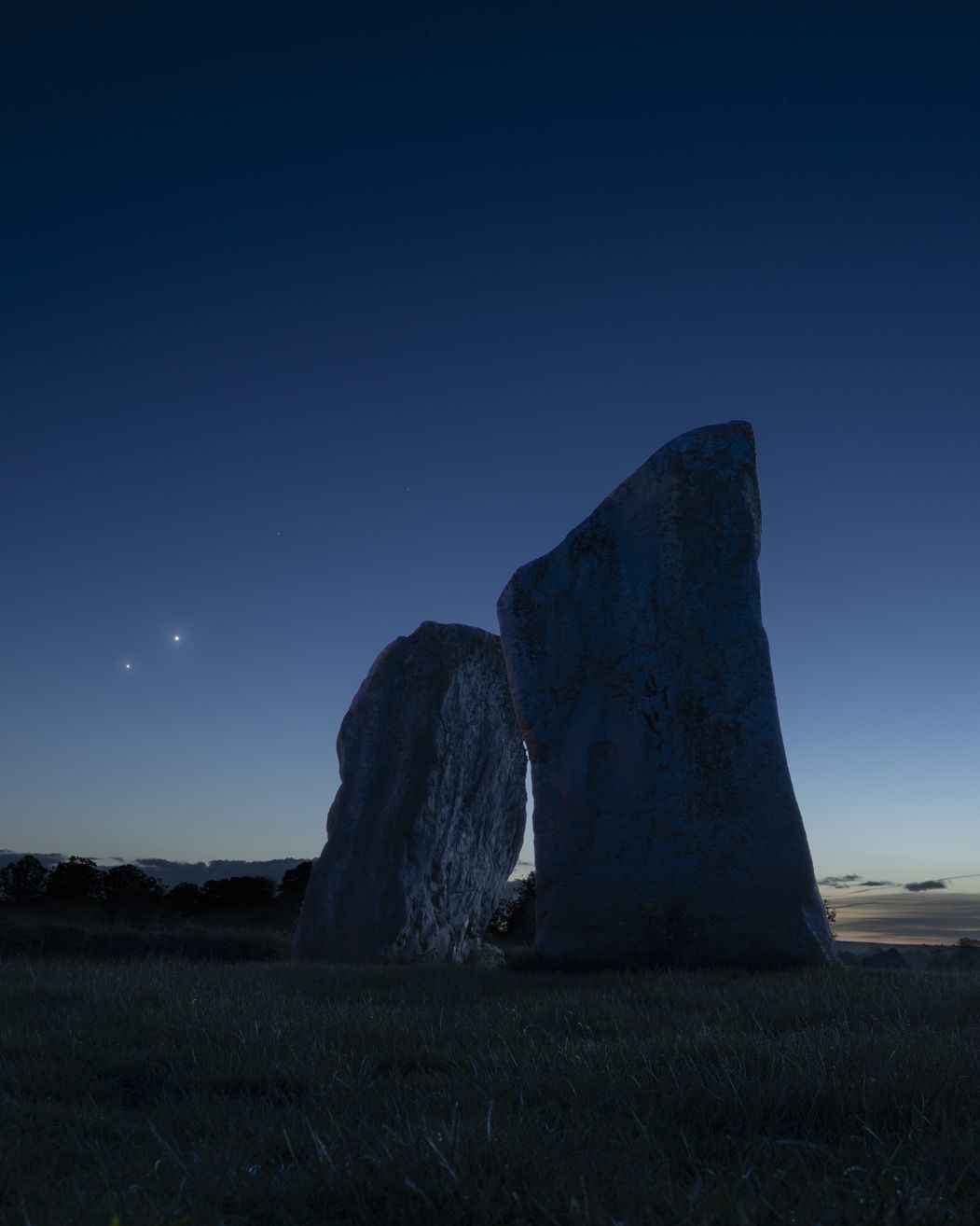 Venus and Jupiter: Conjunction from Avebury